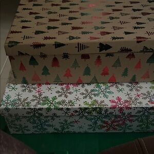 AUBREY SIMONSON ONLY - SPECIAL REQUEST Holiday Tree and Snowflake Gift Boxes